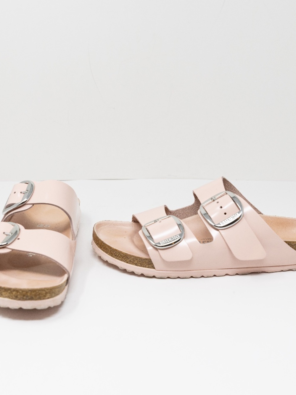 Birkenstock Arizona Women's Open Toe Flat Slip On Slide Sandals Shoes Pink 9 - Picture 1 of 4